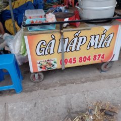 Gà hấp mía hộ phòng