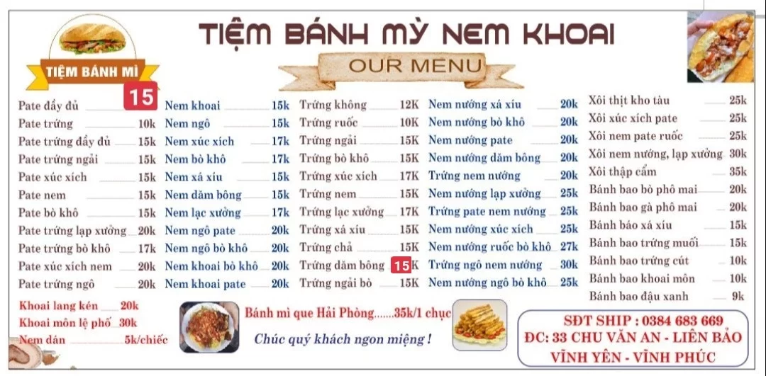 Tiệm Bánh Mỳ Nem Khoai