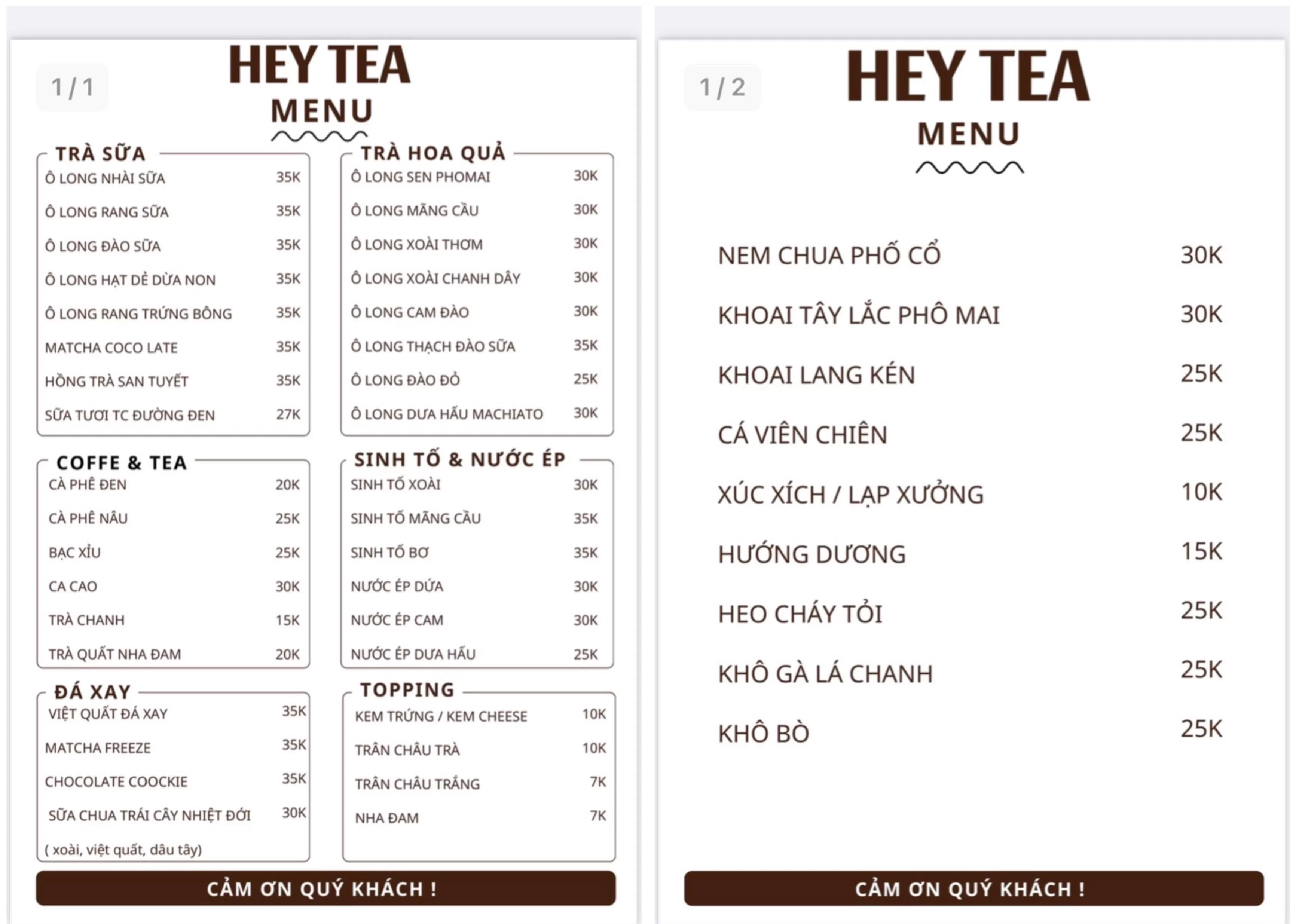 HEY TEA - Trà Ô Long Đặc Sản