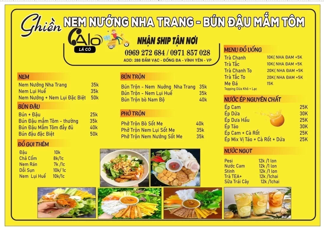 Ghiền- Nem Nướng Nha Trang Bún Đậu