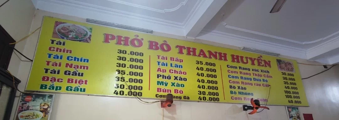 Phở Bò Thanh Huyền